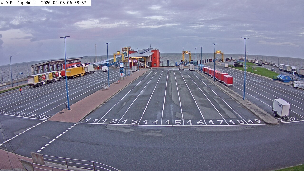Archiv Foto Webcam Dagebüll - Fährhafen