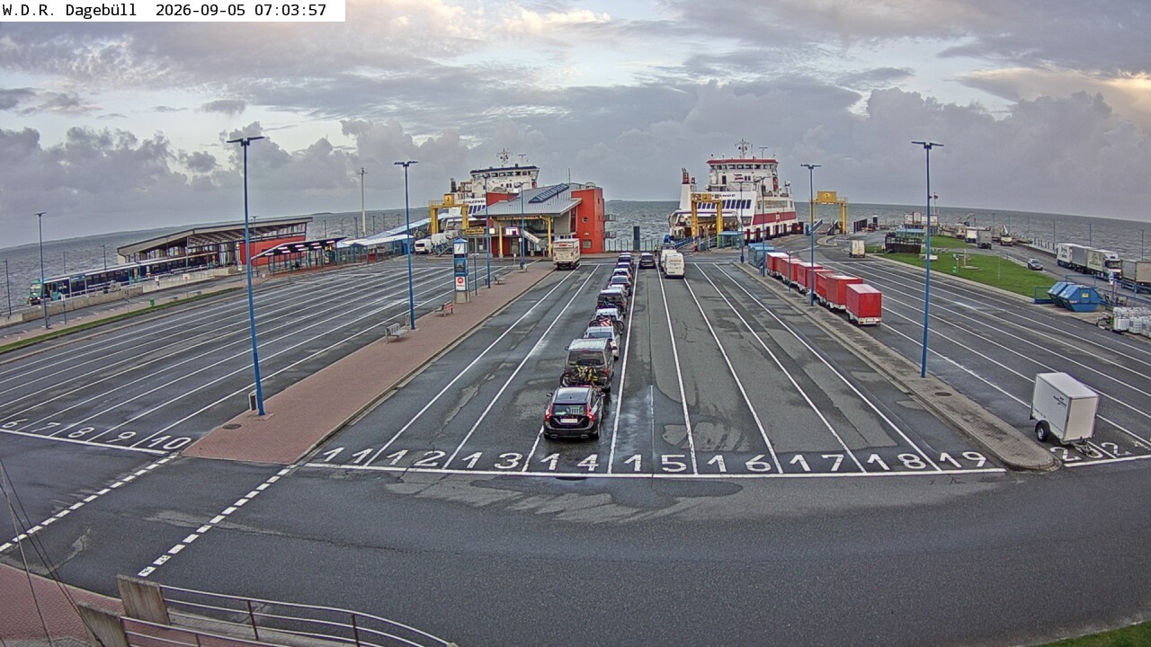 Archiv Foto Webcam Dagebüll - Fährhafen