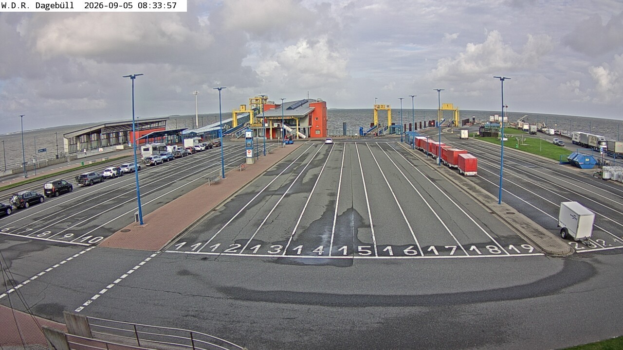 Archiv Foto Webcam Dagebüll - Fährhafen