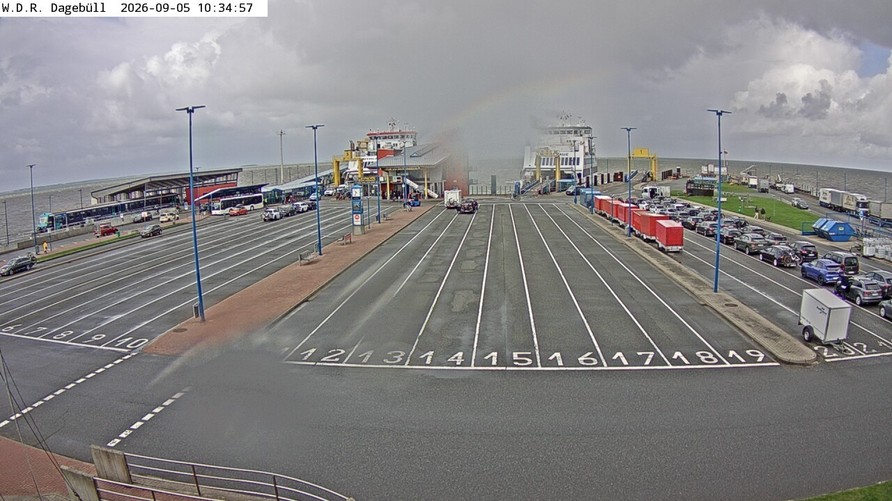Archiv Foto Webcam Dagebüll - Fährhafen