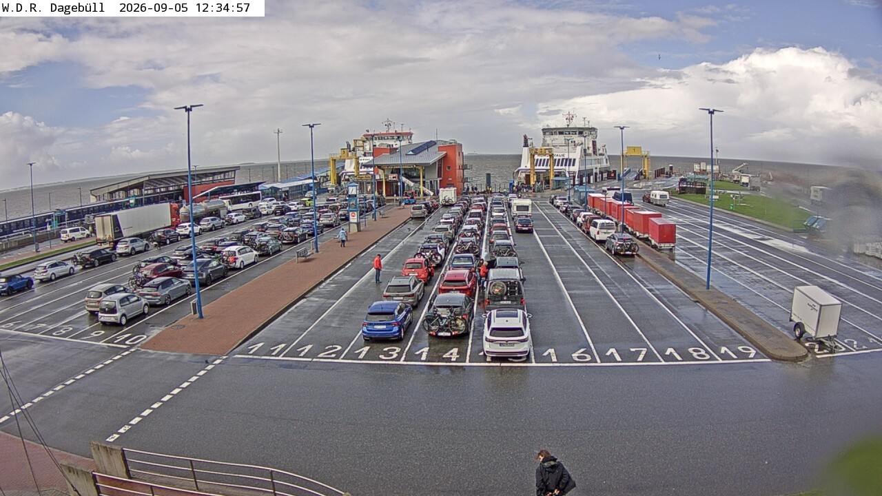 Archiv Foto Webcam Dagebüll - Fährhafen