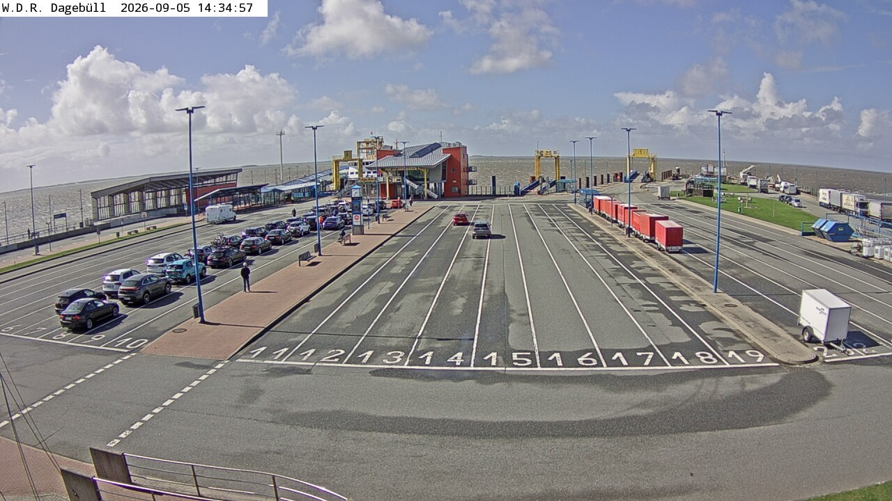 Archiv Foto Webcam Dagebüll - Fährhafen