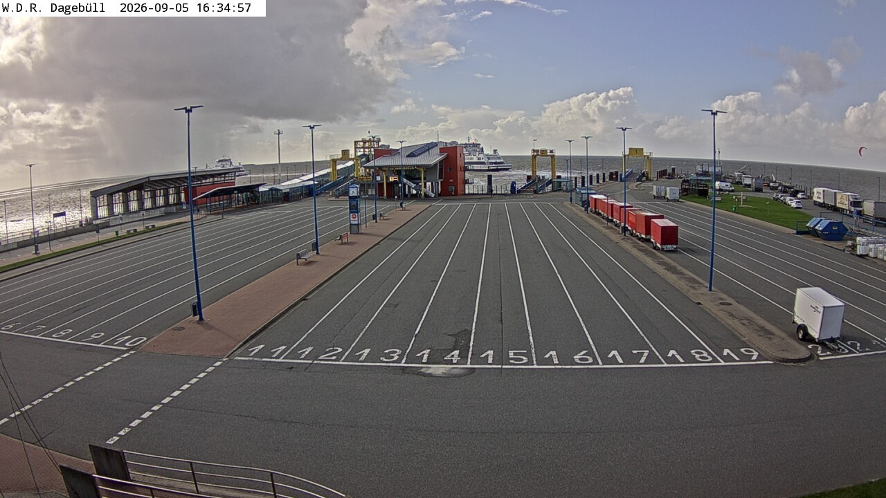Archiv Foto Webcam Dagebüll - Fährhafen