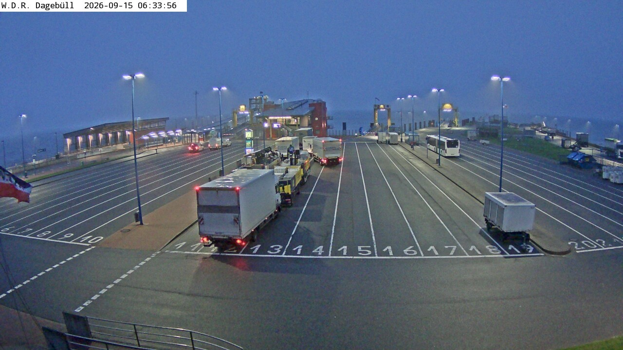 Archiv Foto Webcam Dagebüll - Fährhafen