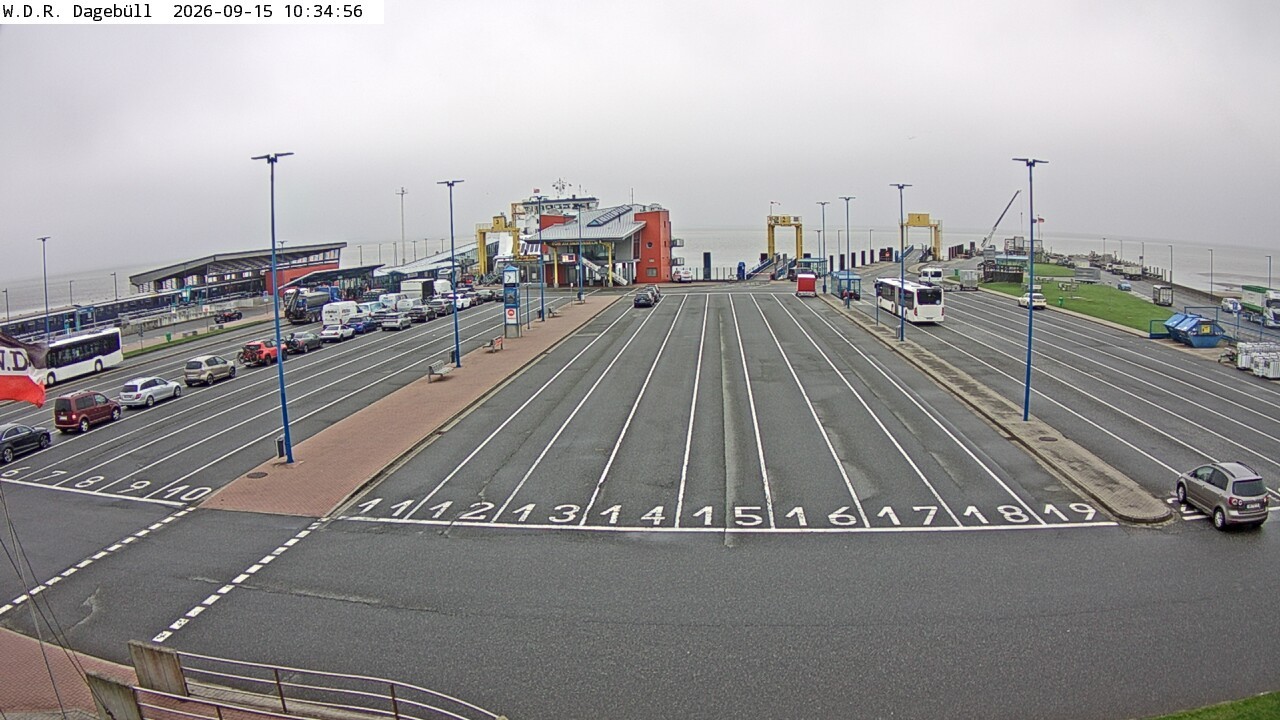 Archiv Foto Webcam Dagebüll - Fährhafen