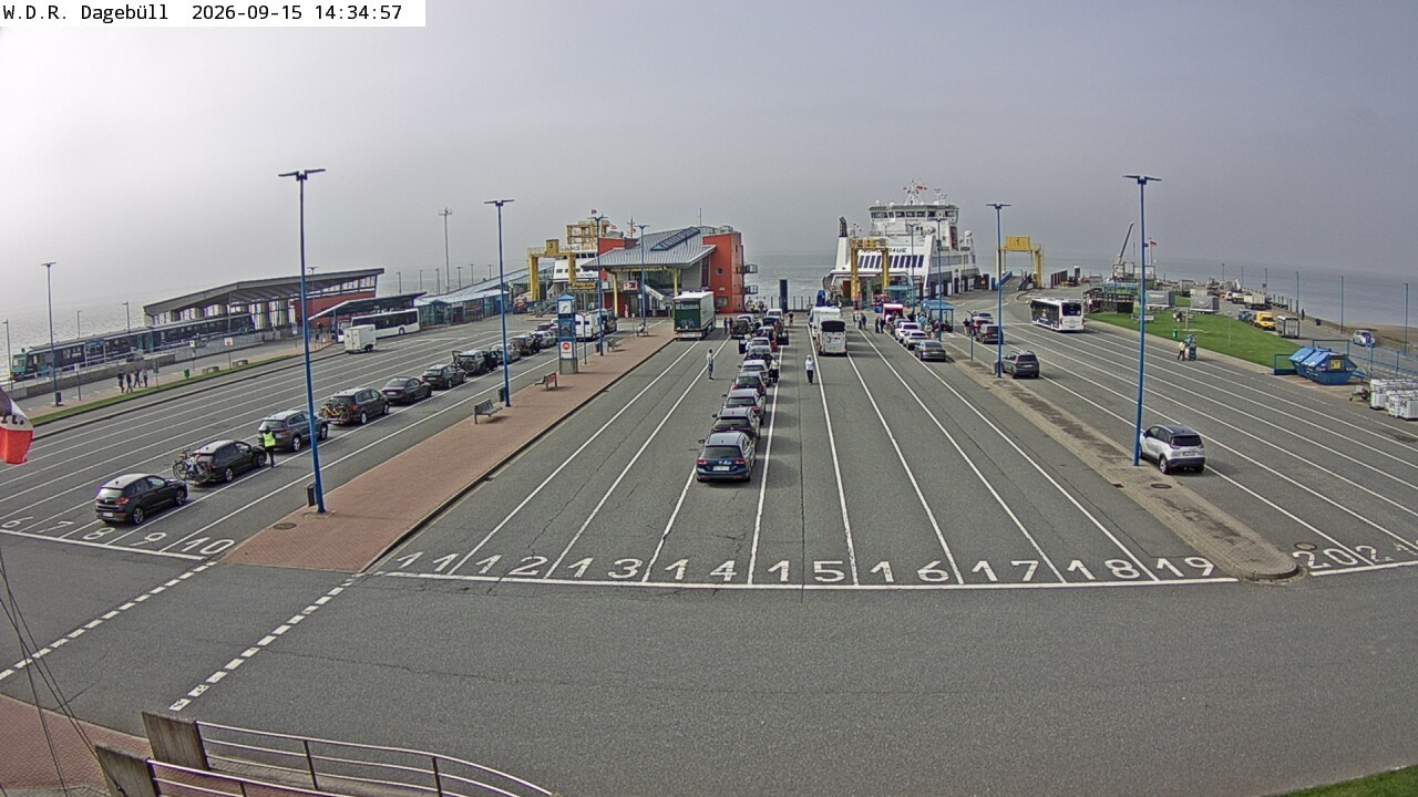 Archiv Foto Webcam Dagebüll - Fährhafen