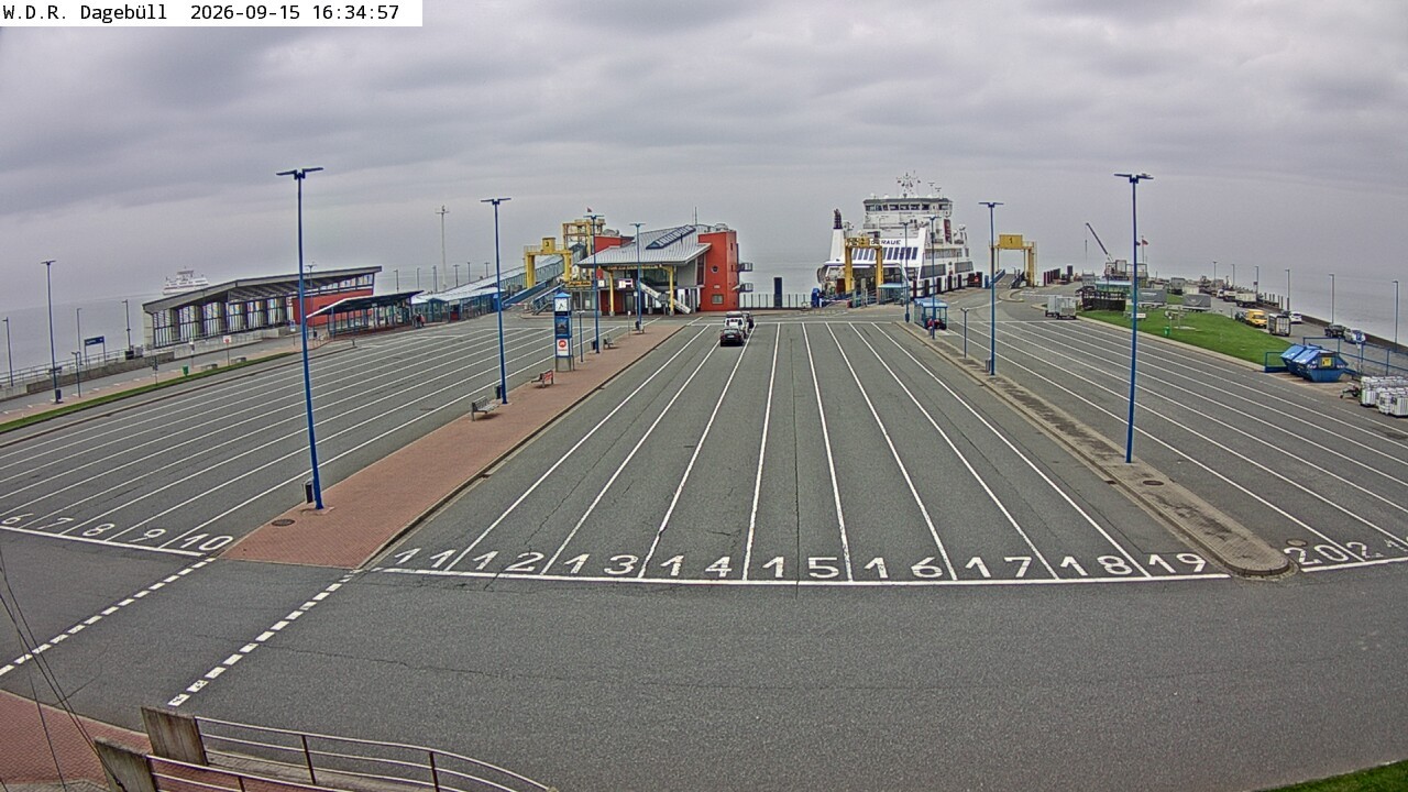 Archiv Foto Webcam Dagebüll - Fährhafen