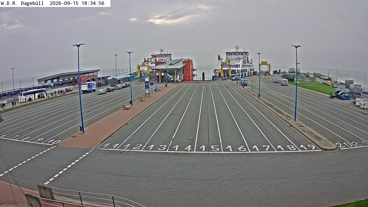 Archiv Foto Webcam Dagebüll - Fährhafen