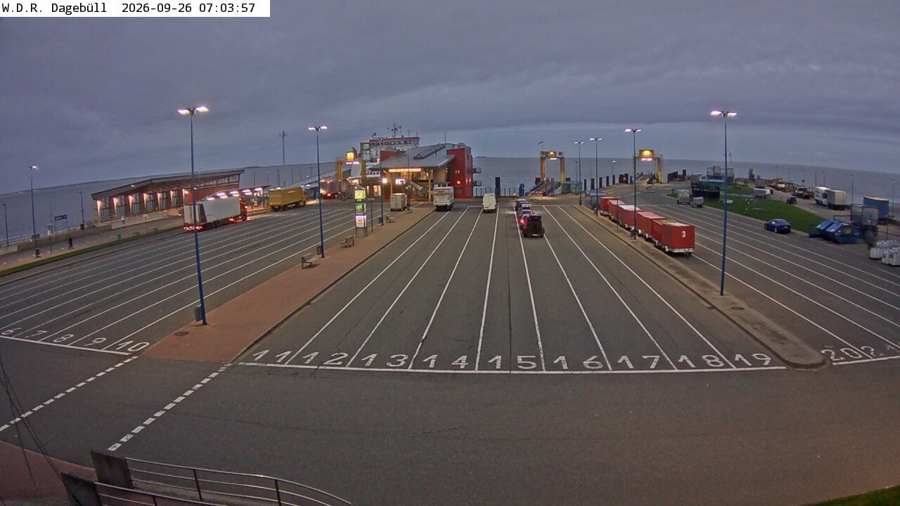 Archiv Foto Webcam Dagebüll - Fährhafen