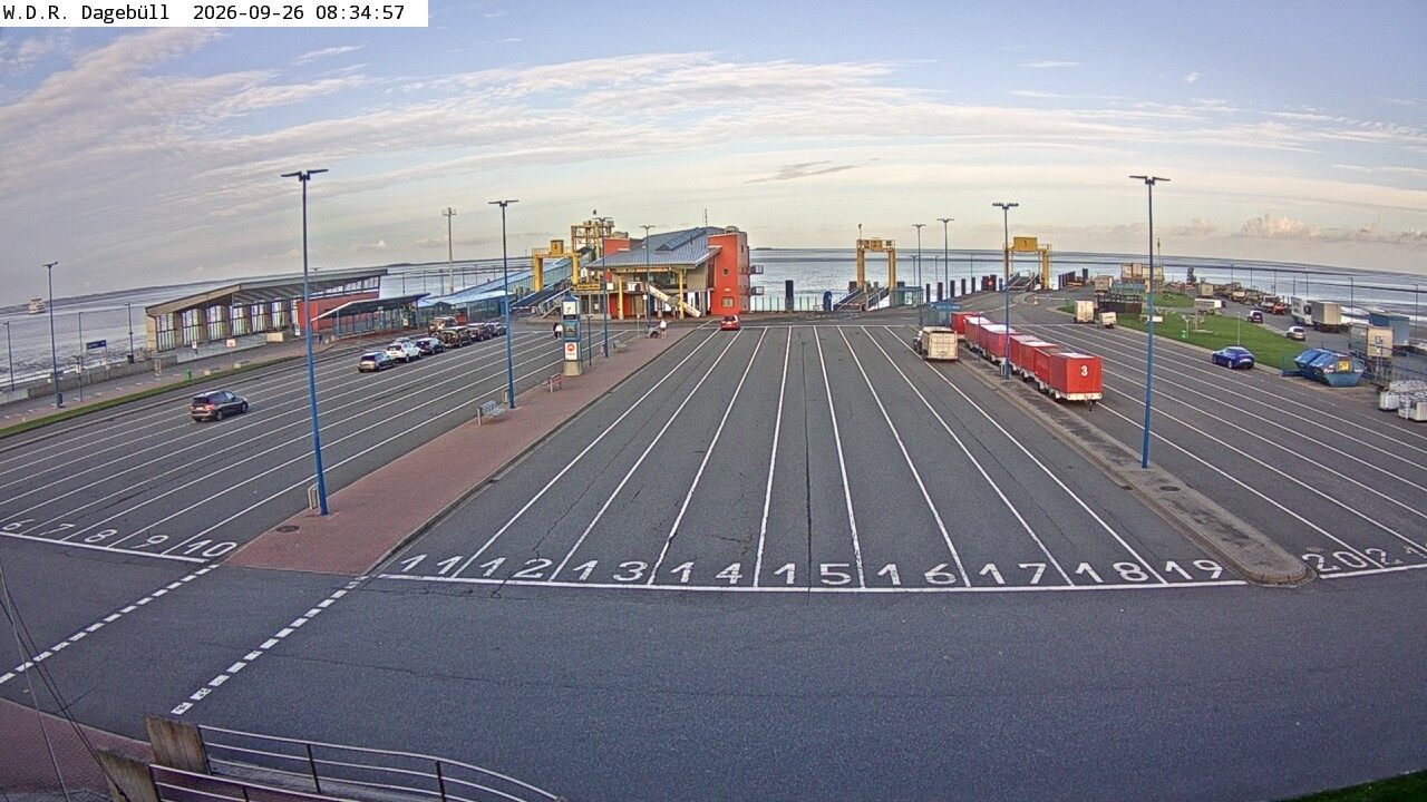 Archiv Foto Webcam Dagebüll - Fährhafen