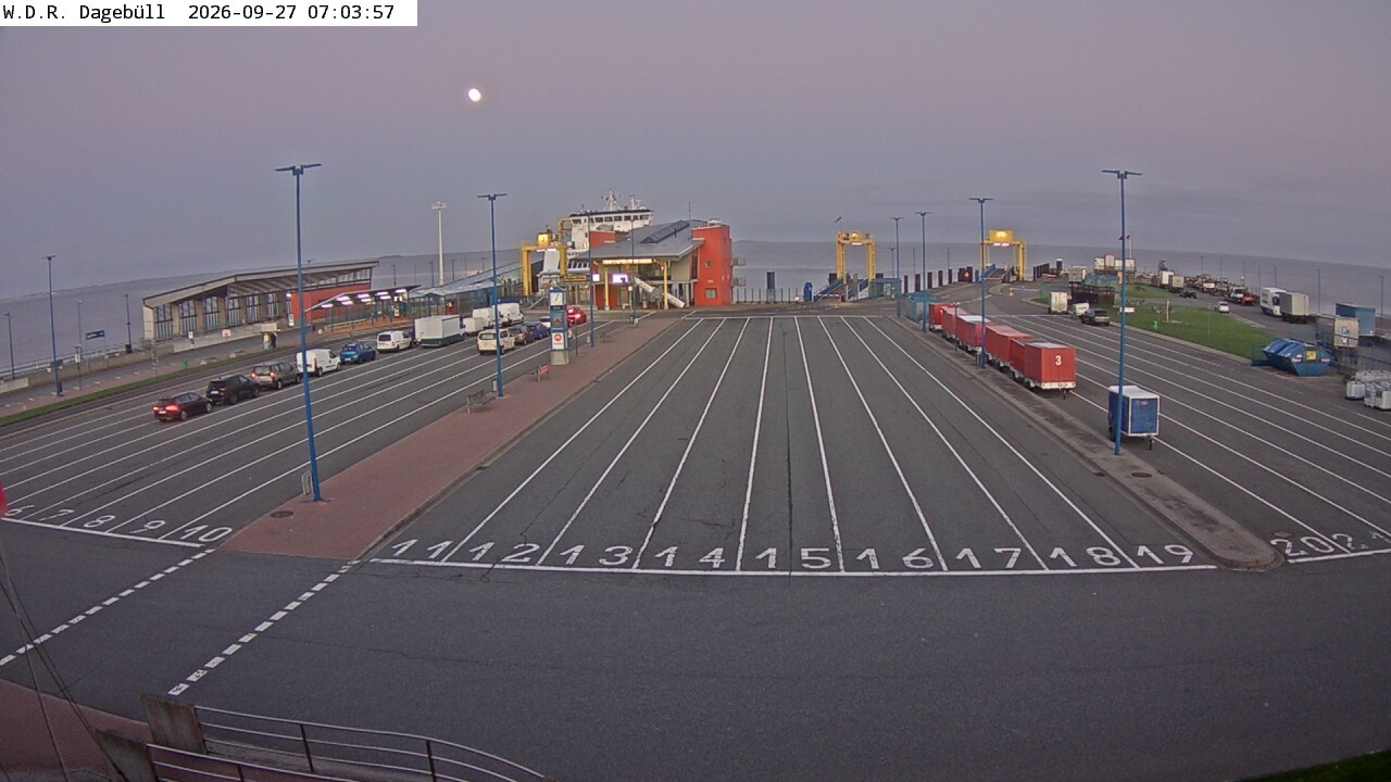 Archiv Foto Webcam Dagebüll - Fährhafen