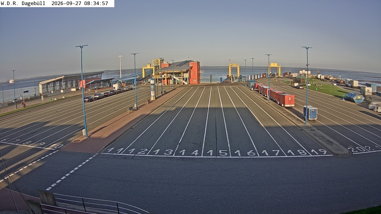 Archiv Foto Webcam Dagebüll - Fährhafen