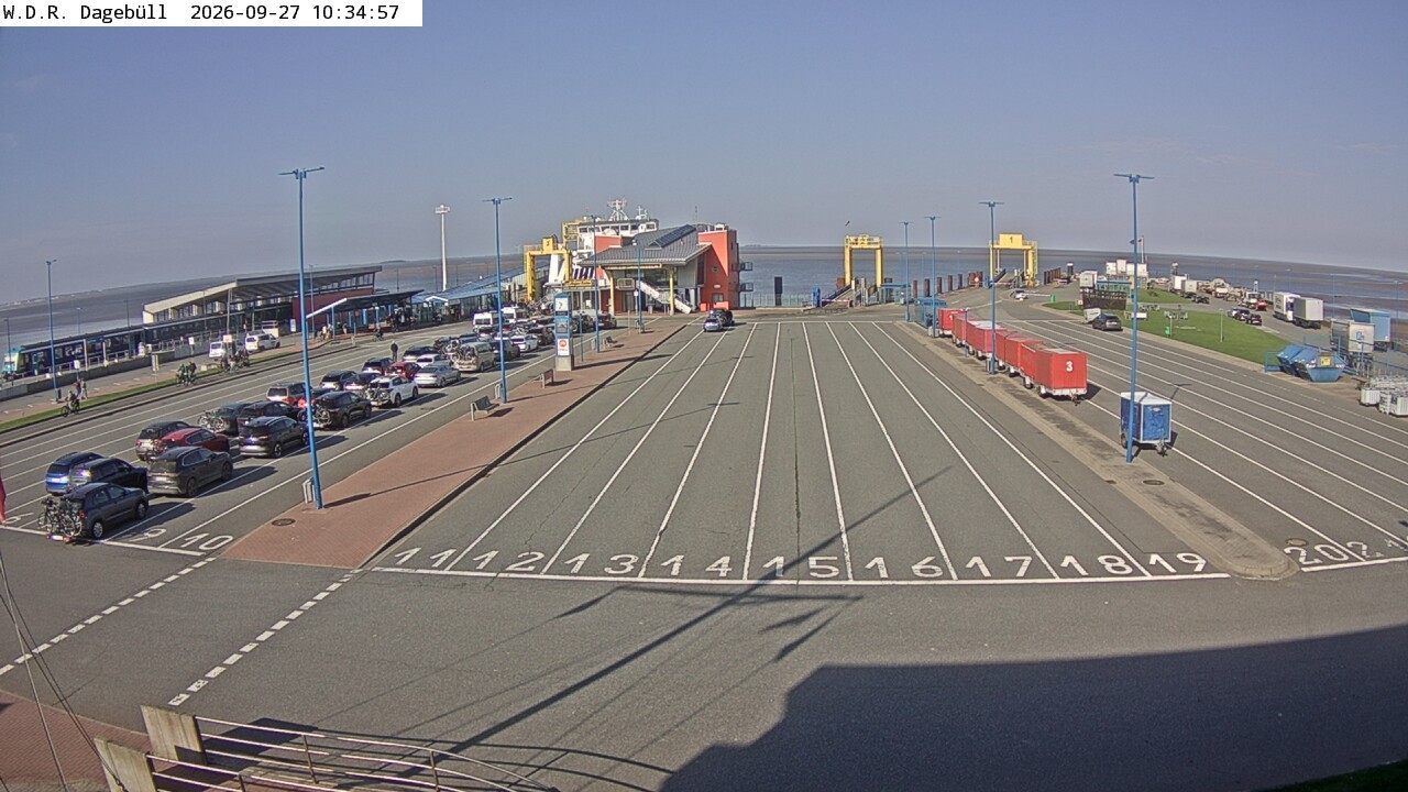 Archiv Foto Webcam Dagebüll - Fährhafen
