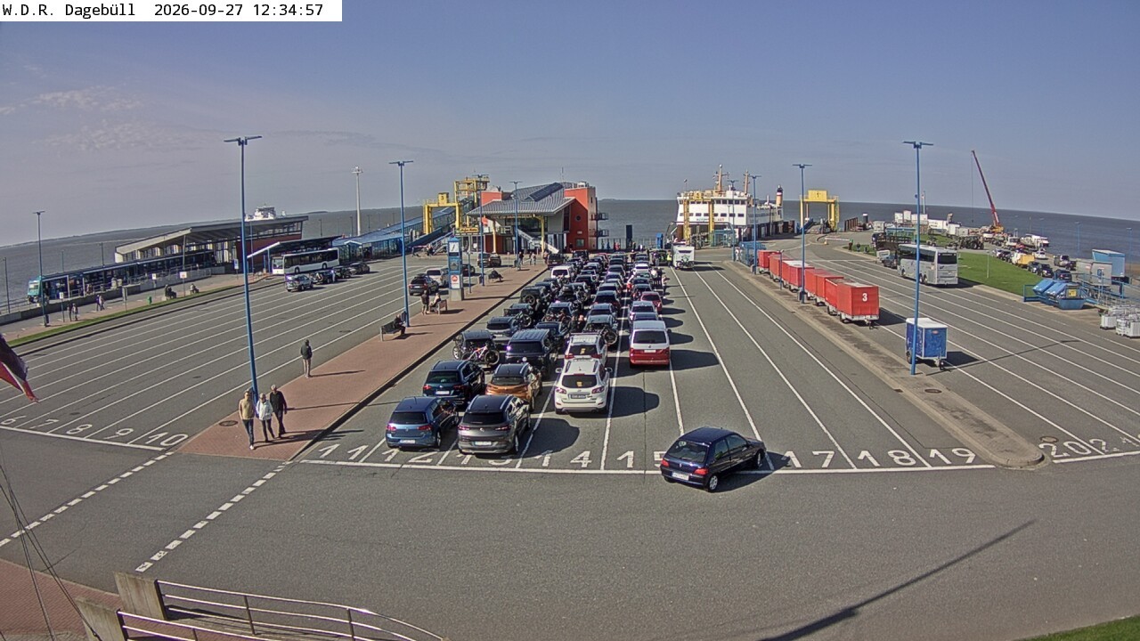Archiv Foto Webcam Dagebüll - Fährhafen