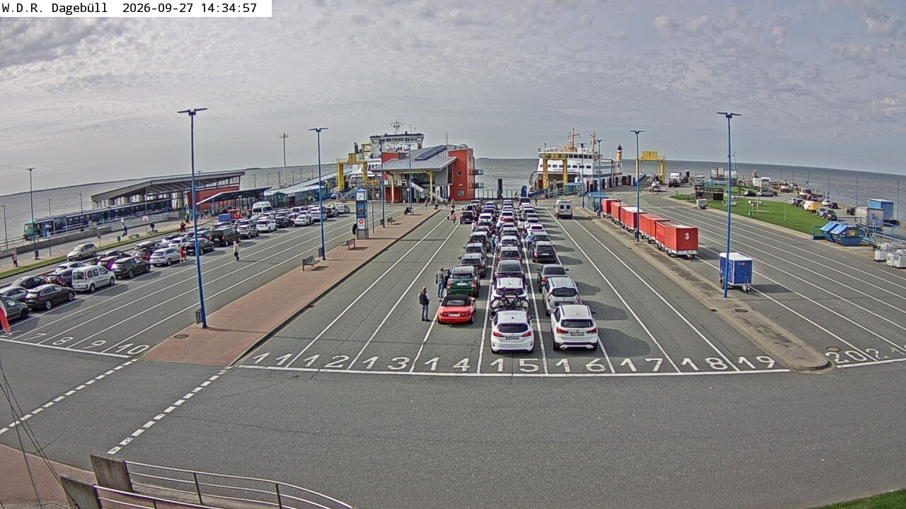 Archiv Foto Webcam Dagebüll - Fährhafen