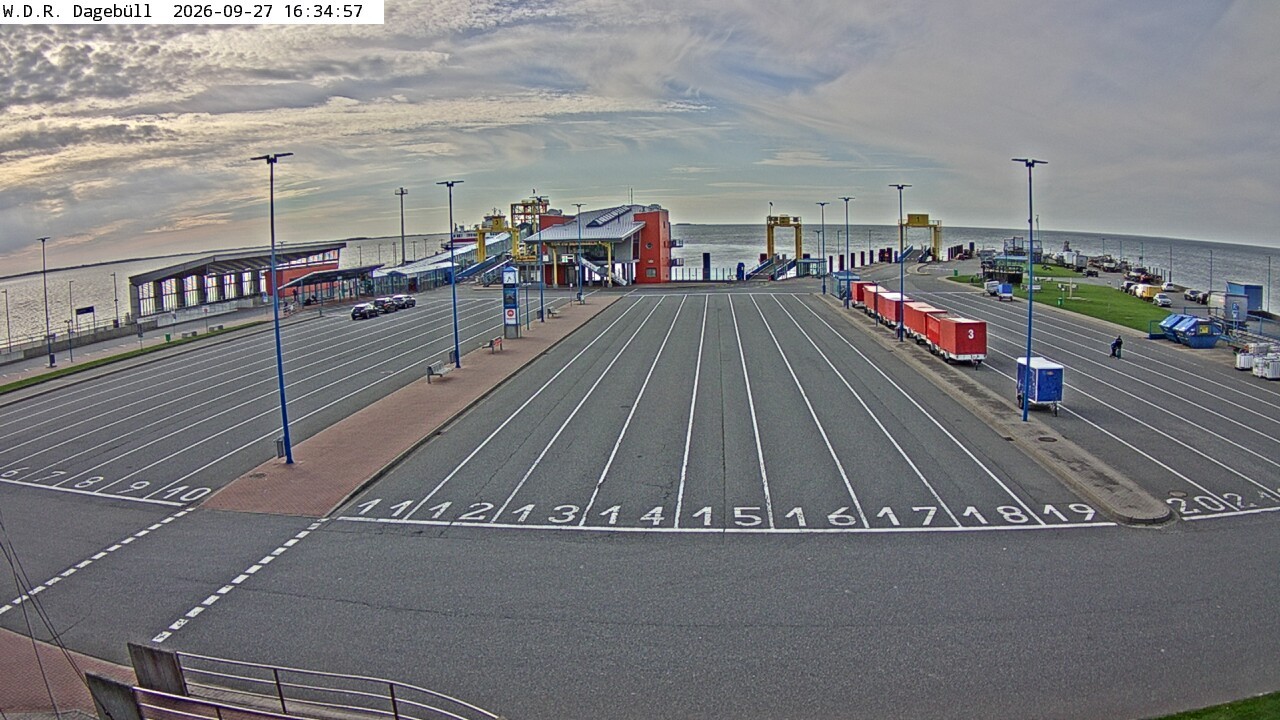 Archiv Foto Webcam Dagebüll - Fährhafen