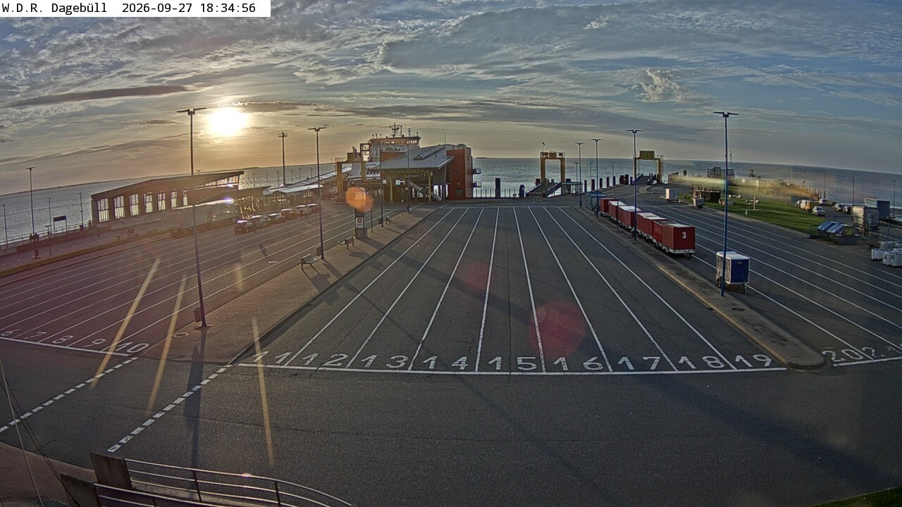 Archiv Foto Webcam Dagebüll - Fährhafen