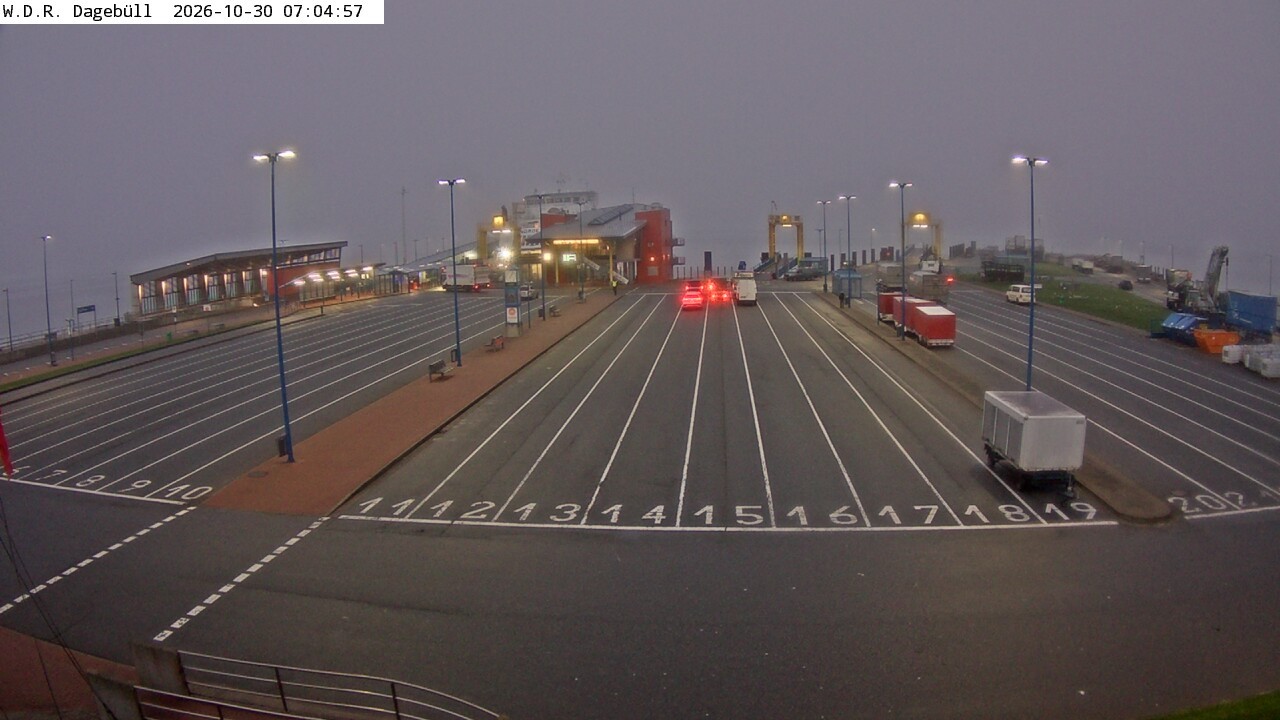 Archiv Foto Webcam Dagebüll - Fährhafen
