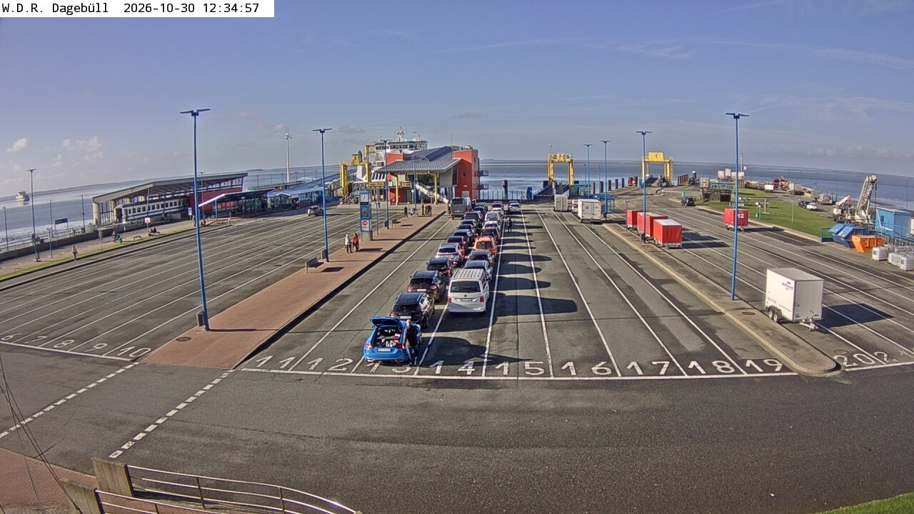Archiv Foto Webcam Dagebüll - Fährhafen