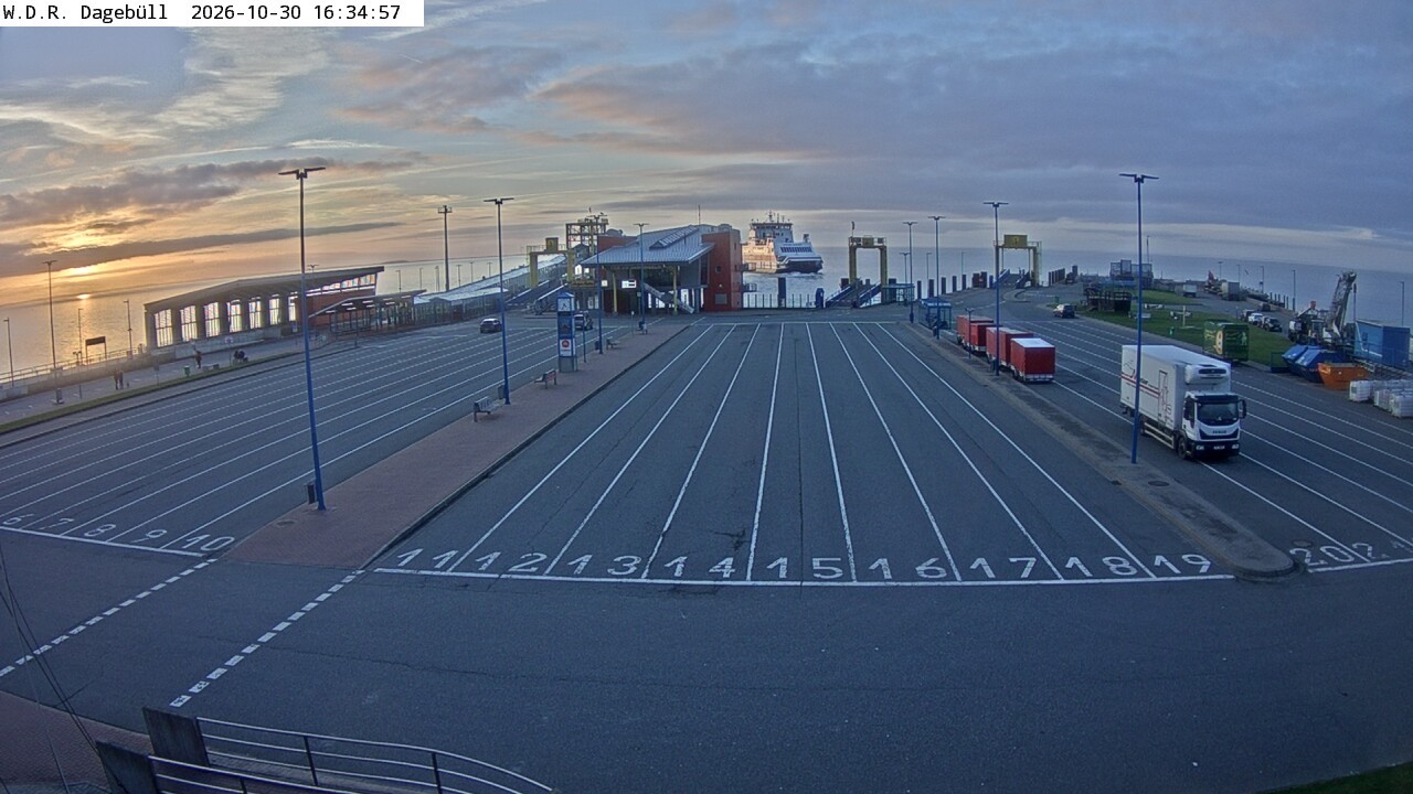 Archiv Foto Webcam Dagebüll - Fährhafen