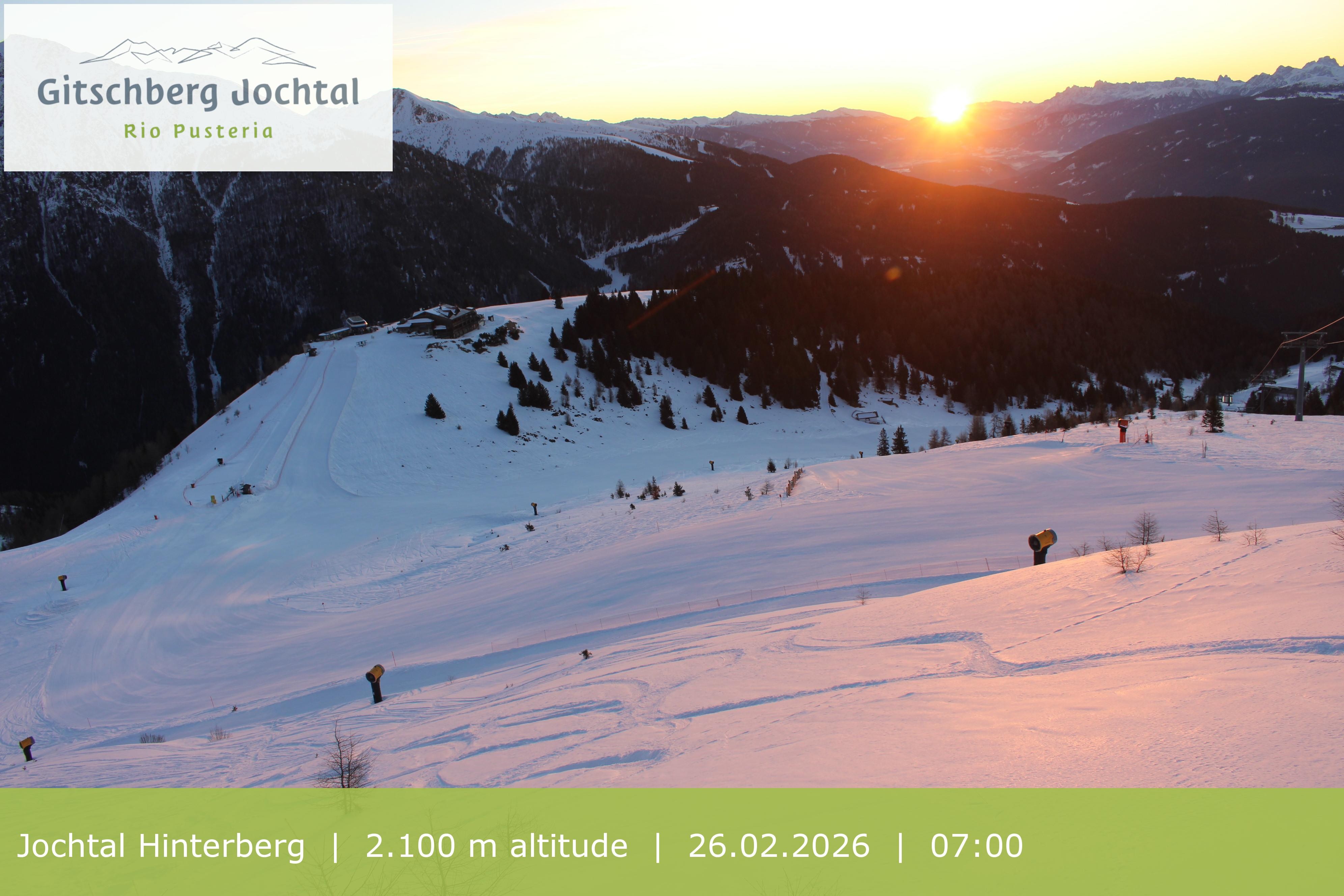 Archived image Webcam: View at Jochtal