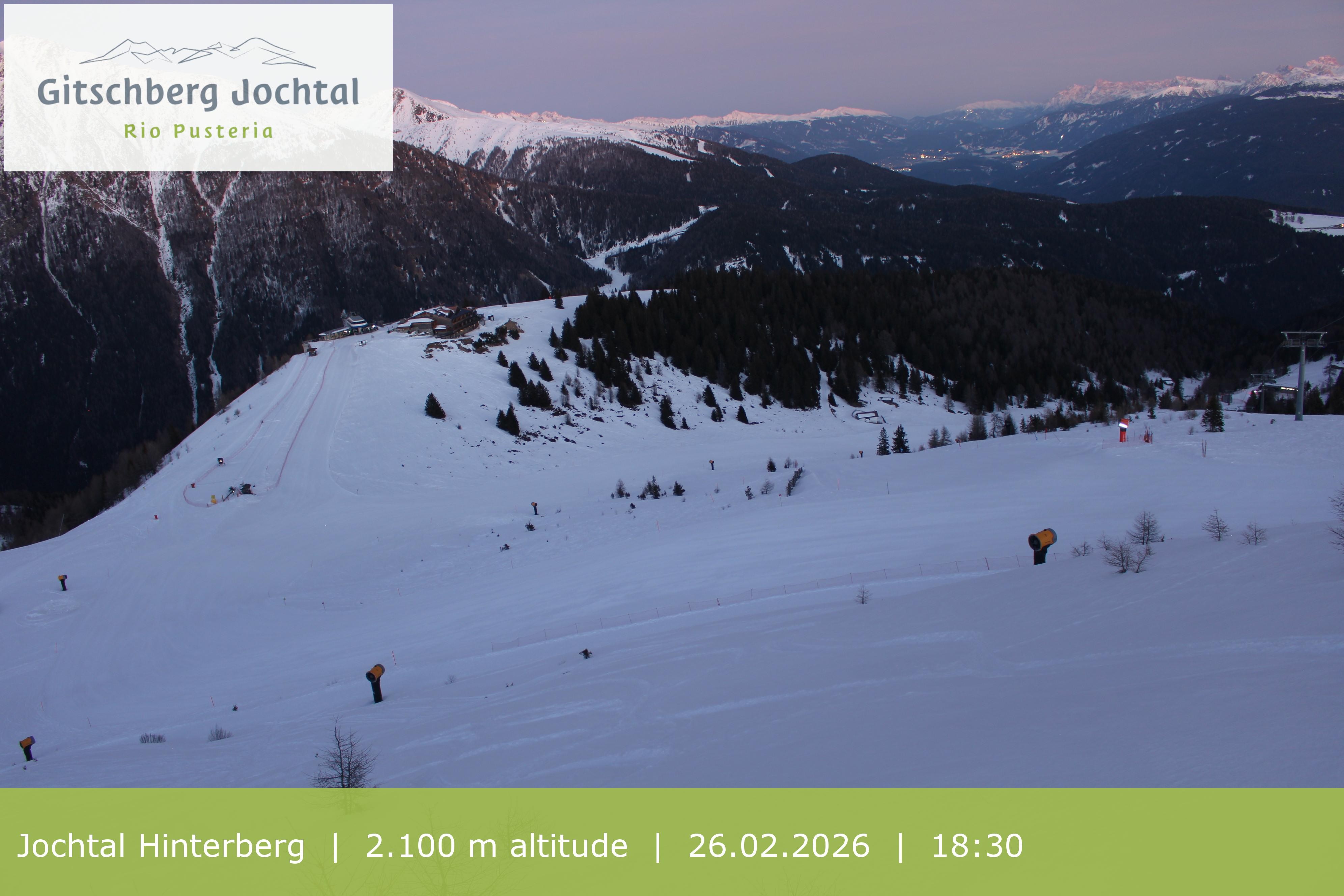 Archived image Webcam: View at Jochtal