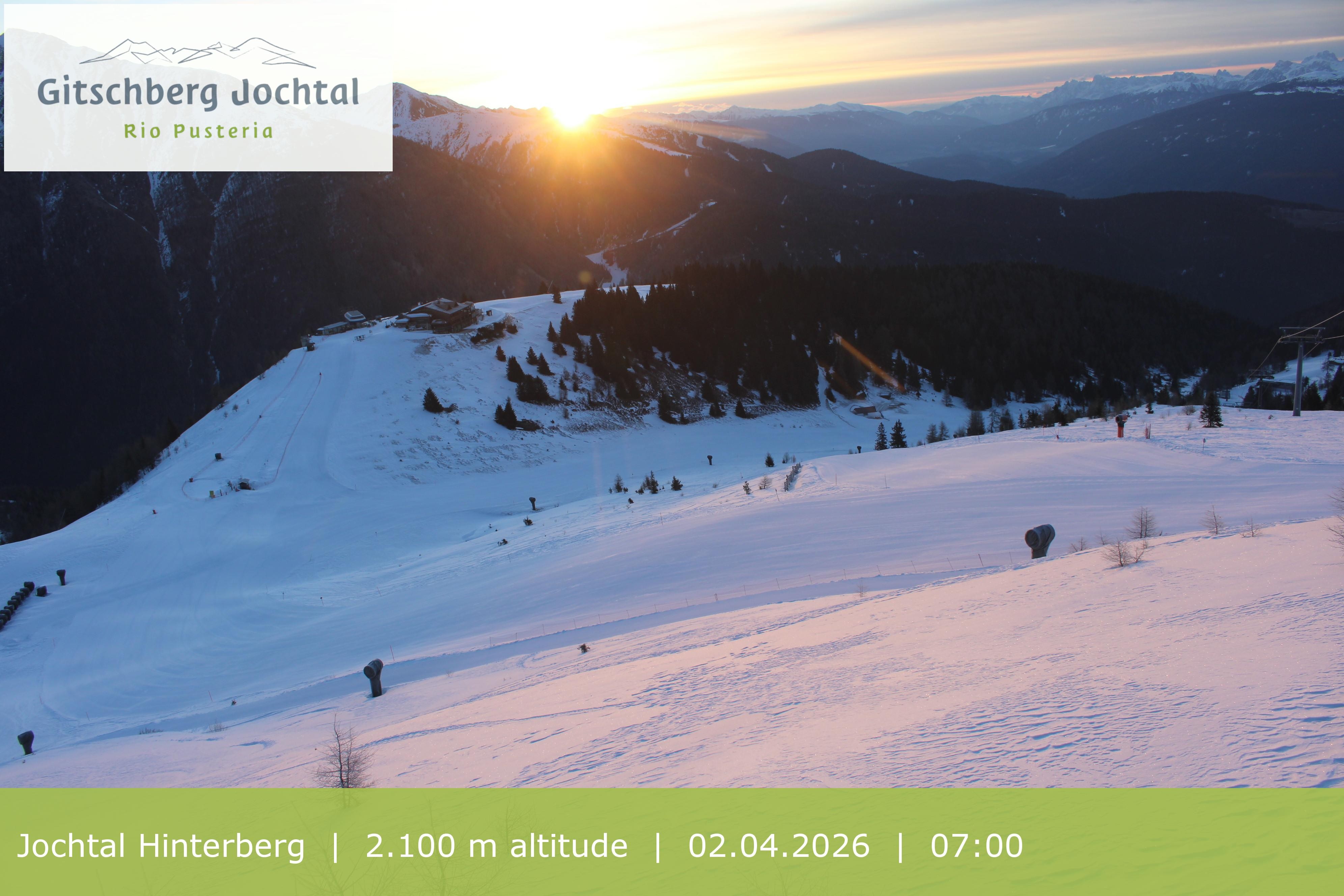 Archived image Webcam: View at Jochtal