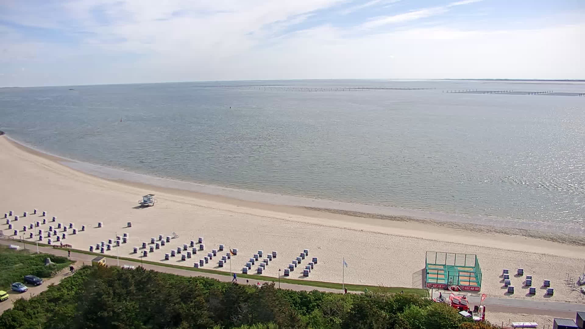 Archived image Webcam Sylt: Hörnum - Beach