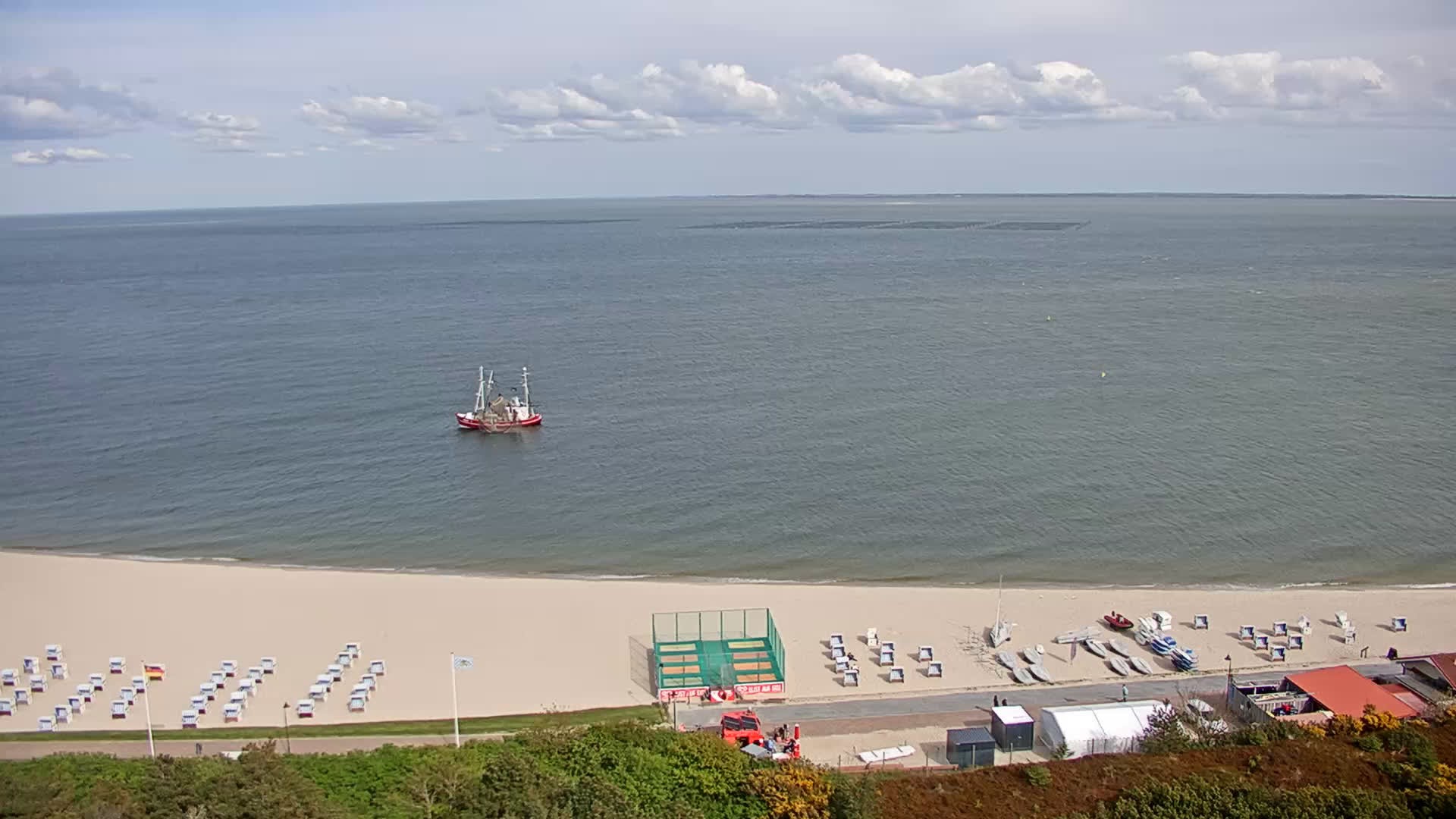 Archived image Webcam Sylt: Hörnum - Beach