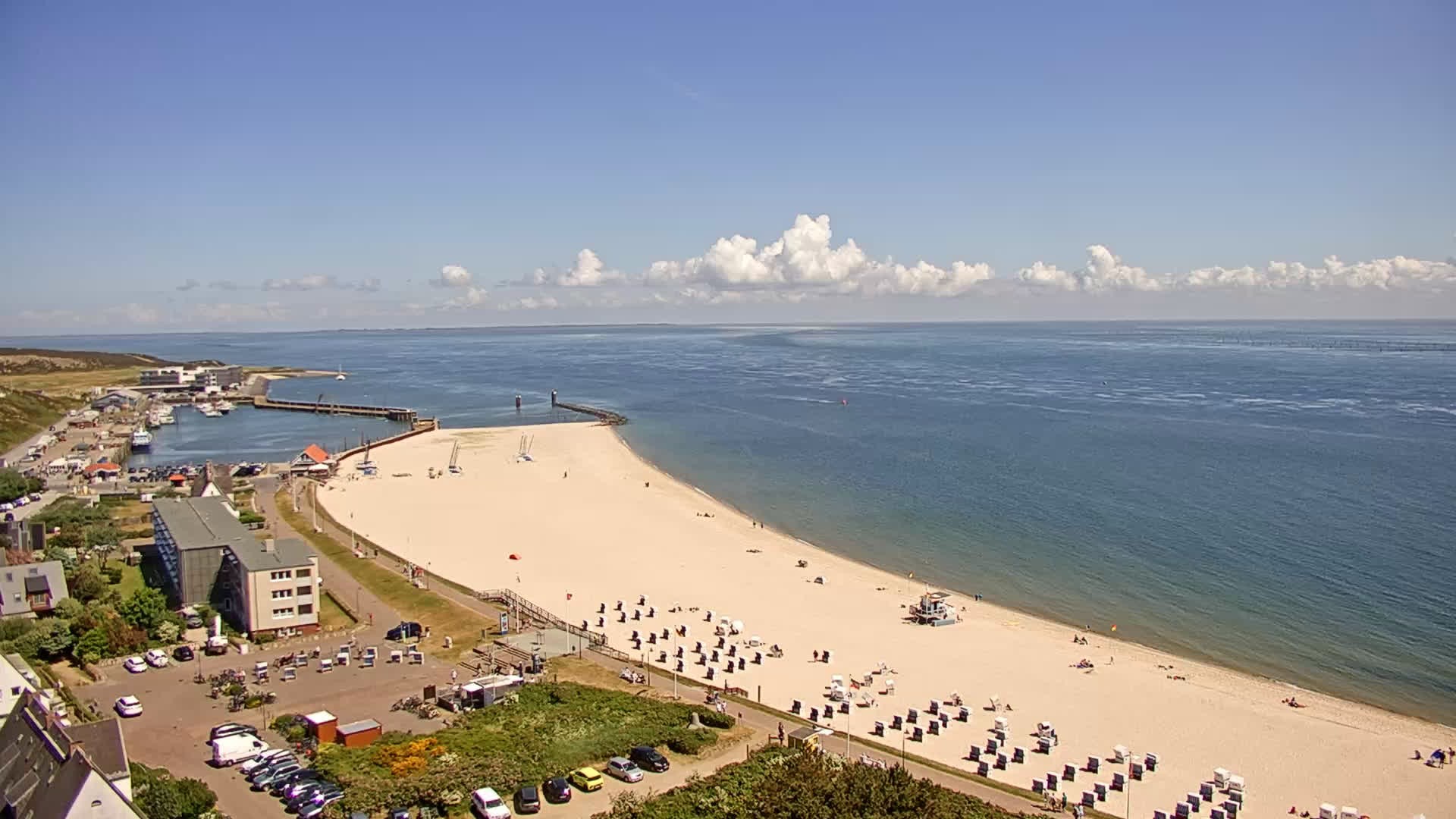 Archived image Webcam Sylt: Hörnum - Beach