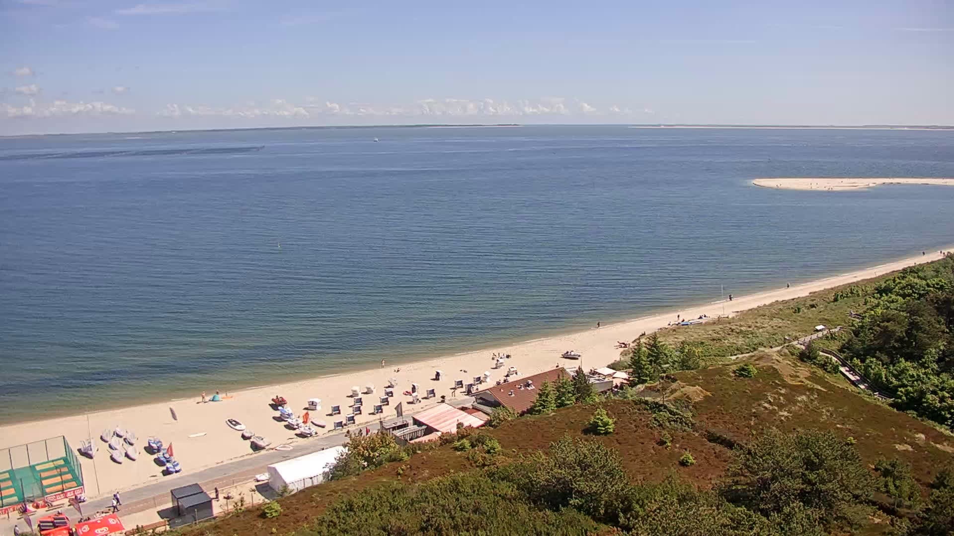 Archived image Webcam Sylt: Hörnum - Beach