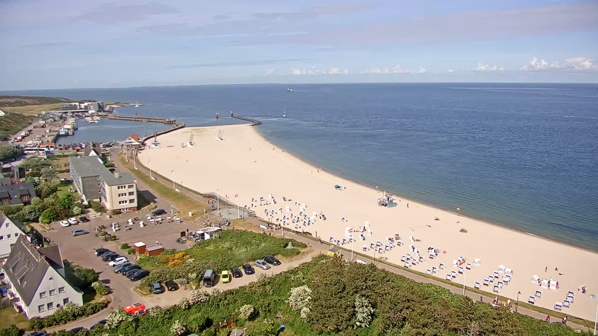 Archived image Webcam Sylt: Hörnum - Beach
