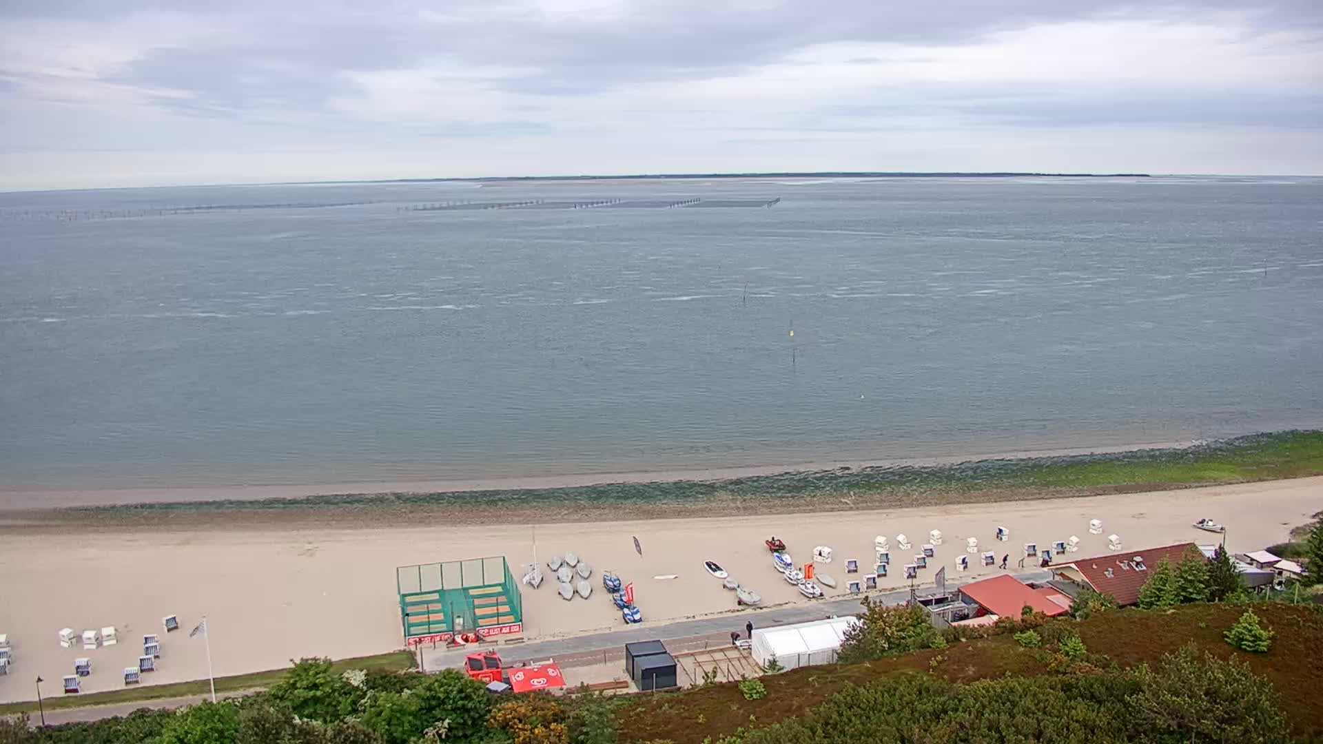 Archived image Webcam Sylt: Hörnum - Beach