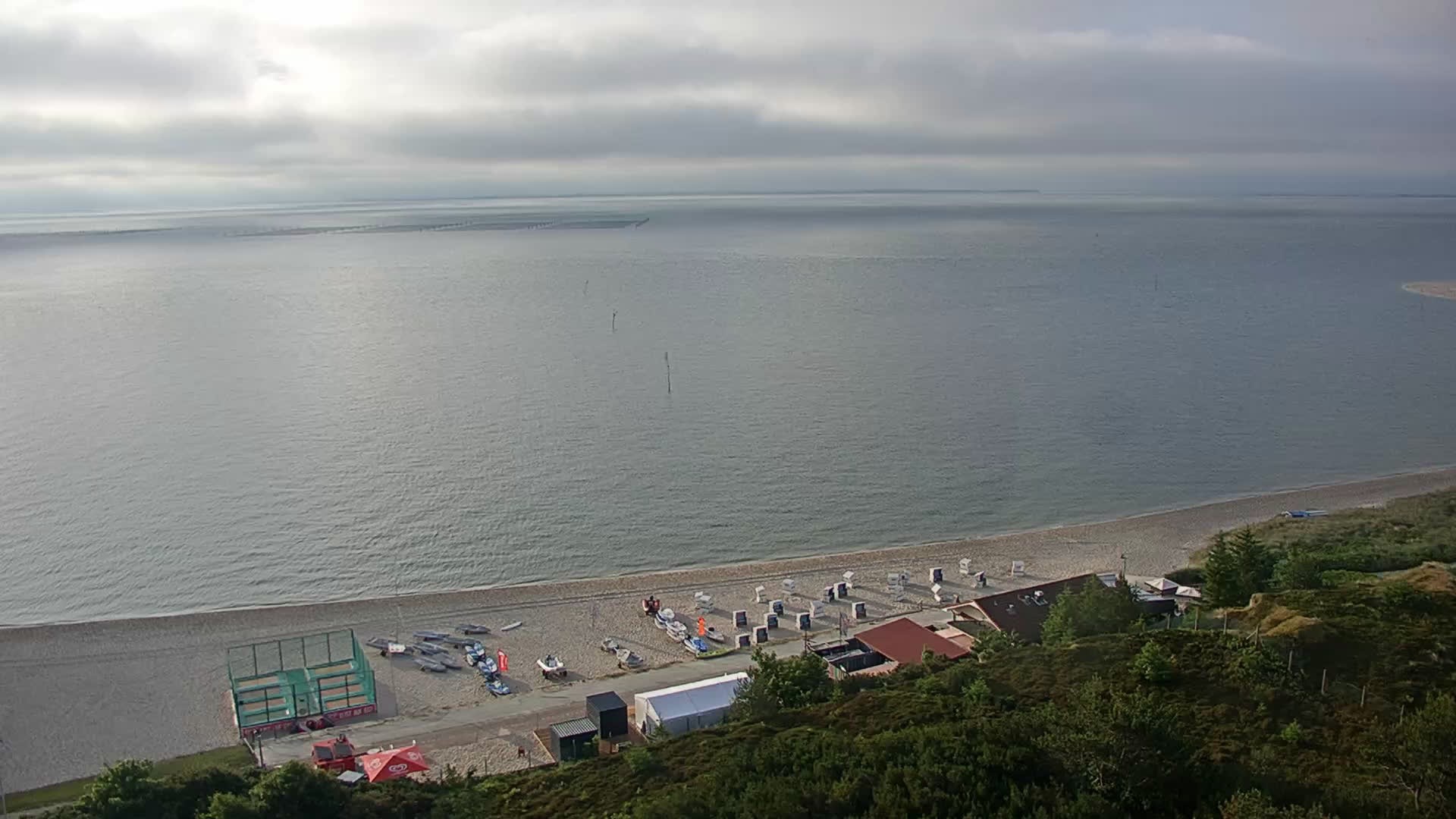 Archived image Webcam Sylt: Hörnum - Beach