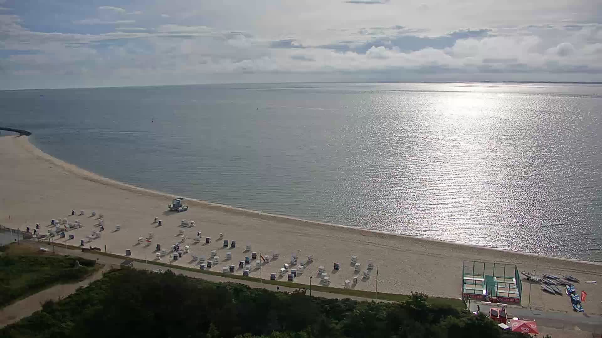 Archived image Webcam Sylt: Hörnum - Beach