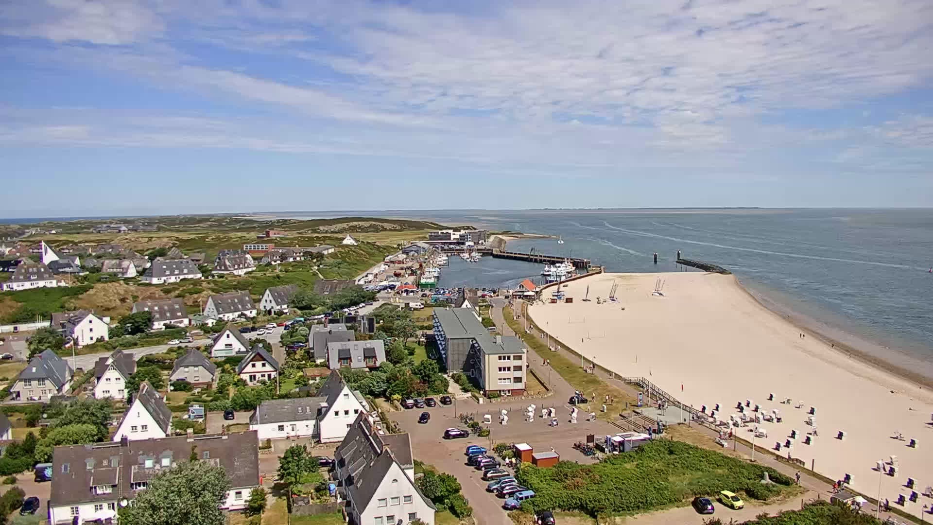 Archived image Webcam Sylt: Hörnum - Beach