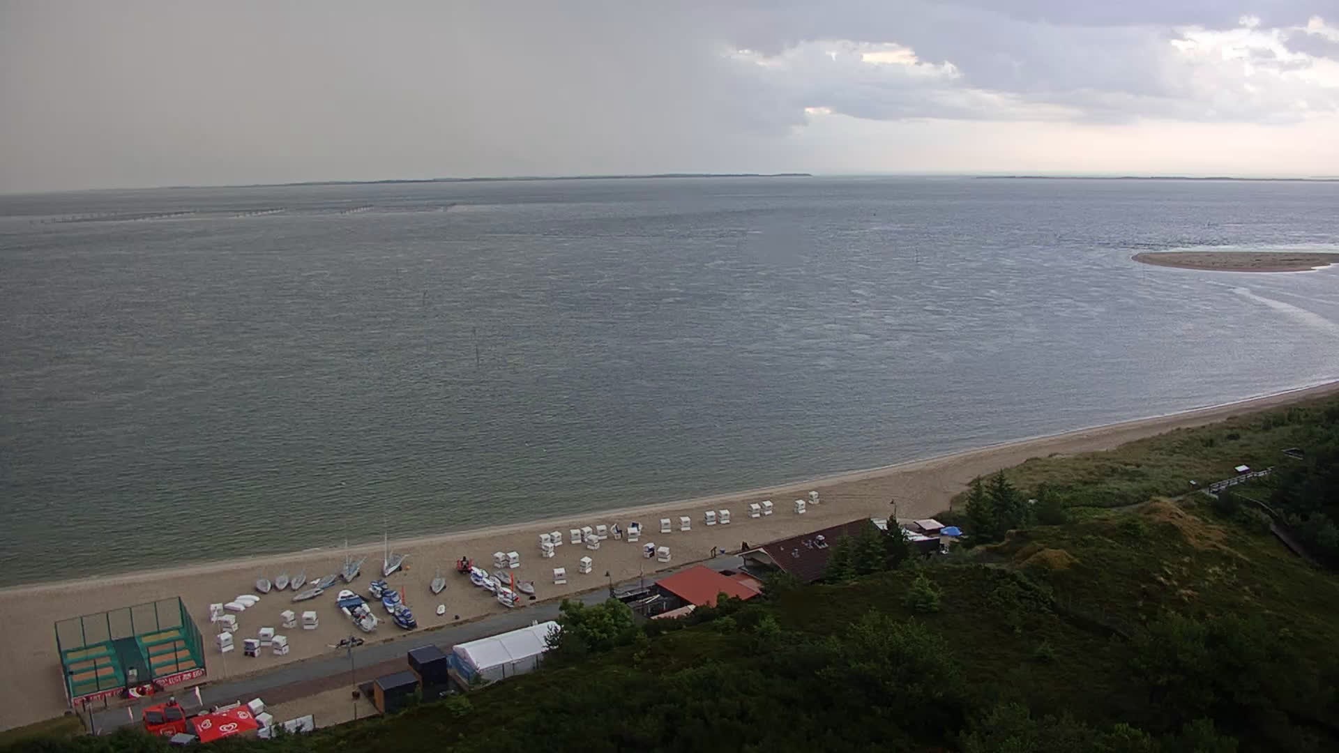 Archived image Webcam Sylt: Hörnum - Beach