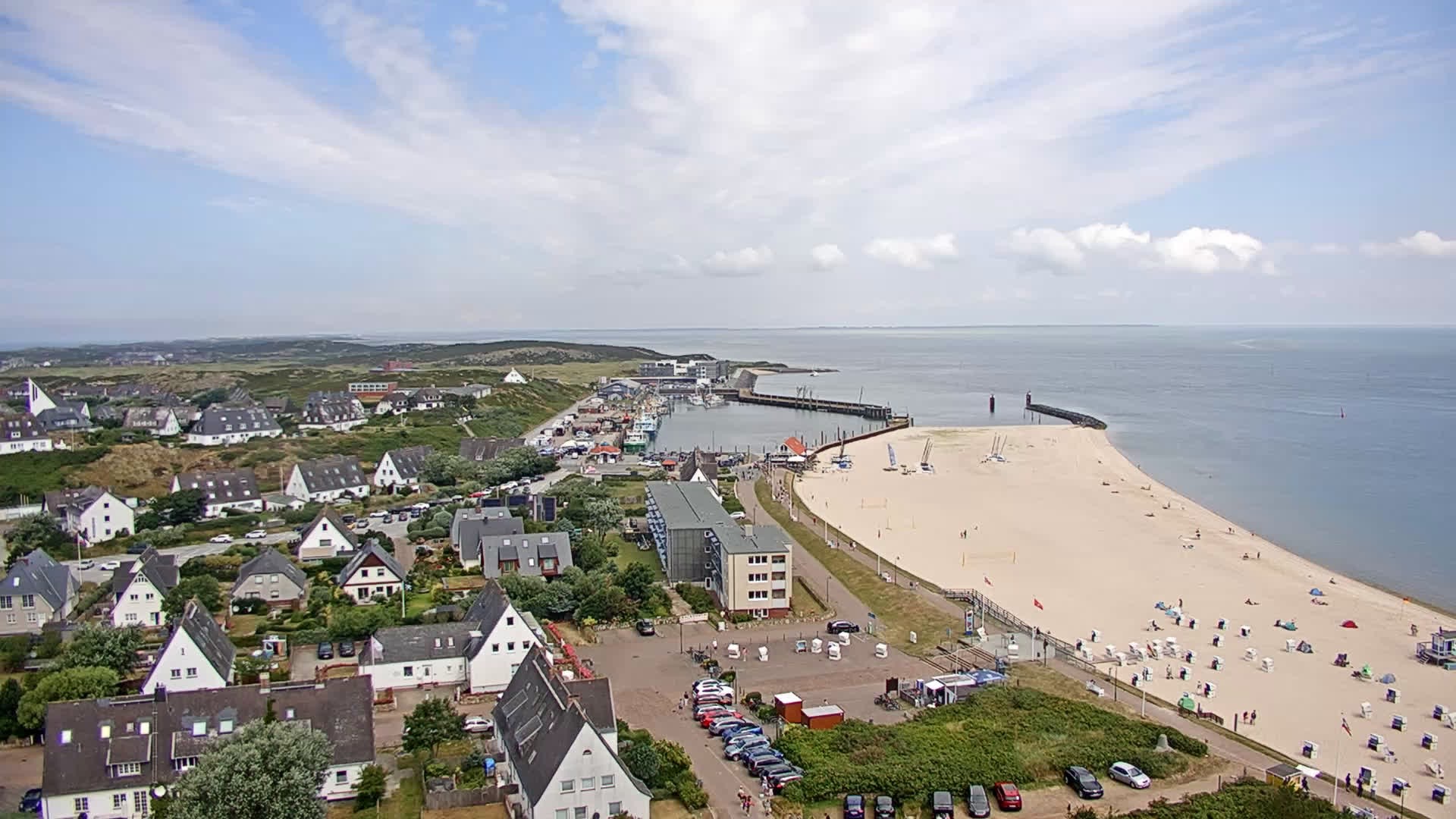 Archived image Webcam Sylt: Hörnum - Beach