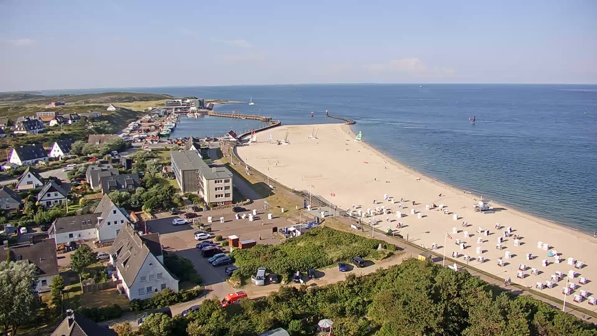 Archived image Webcam Sylt: Hörnum - Beach