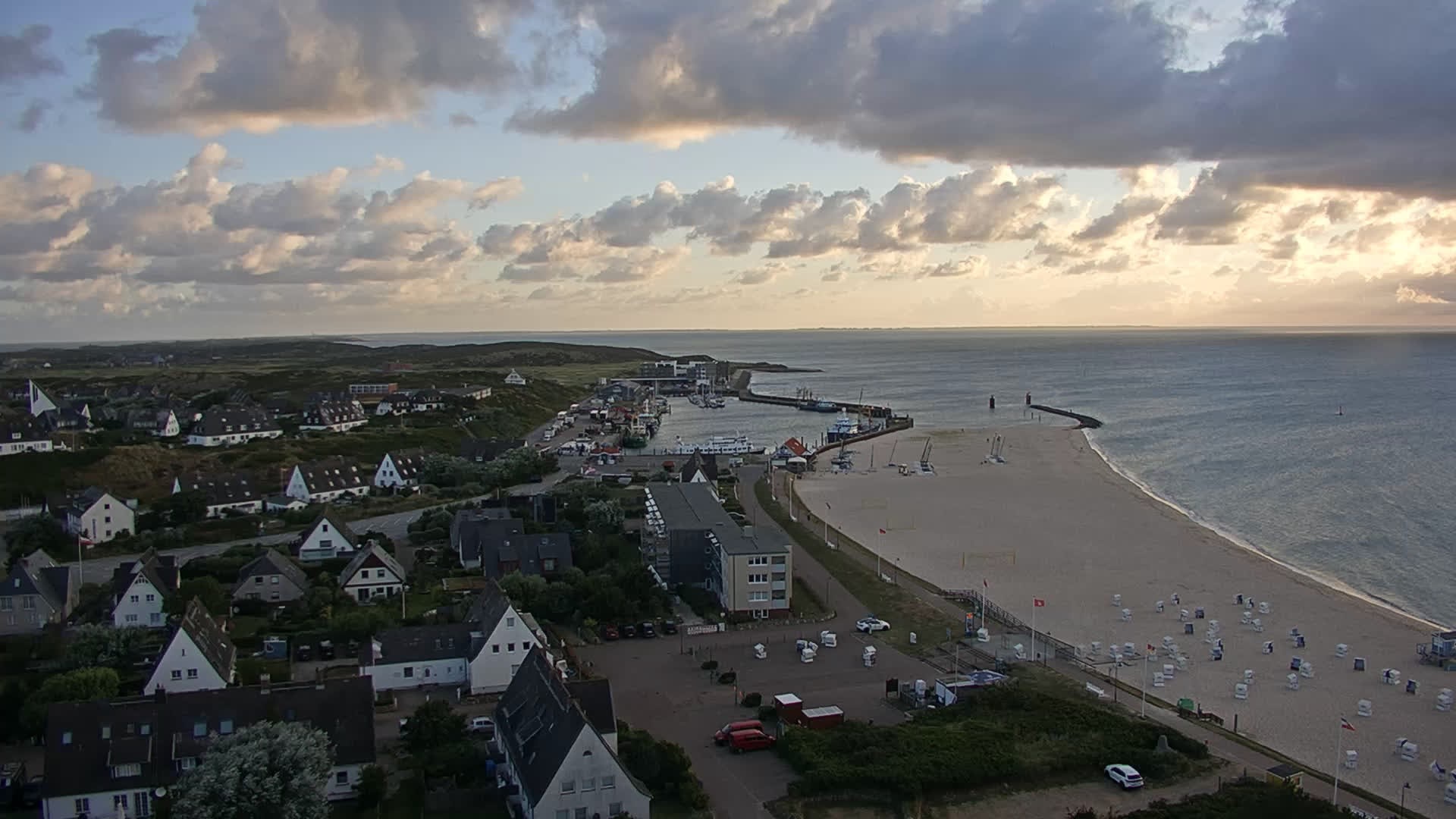 Archived image Webcam Sylt: Hörnum - Beach
