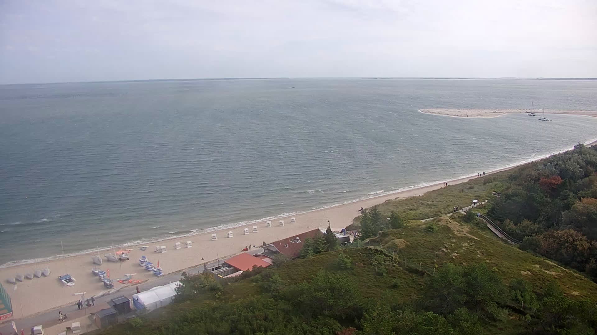 Archived image Webcam Sylt: Hörnum - Beach
