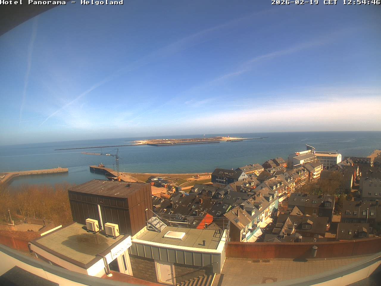 Archived image Webcam Helgoland - Panorama Hotel