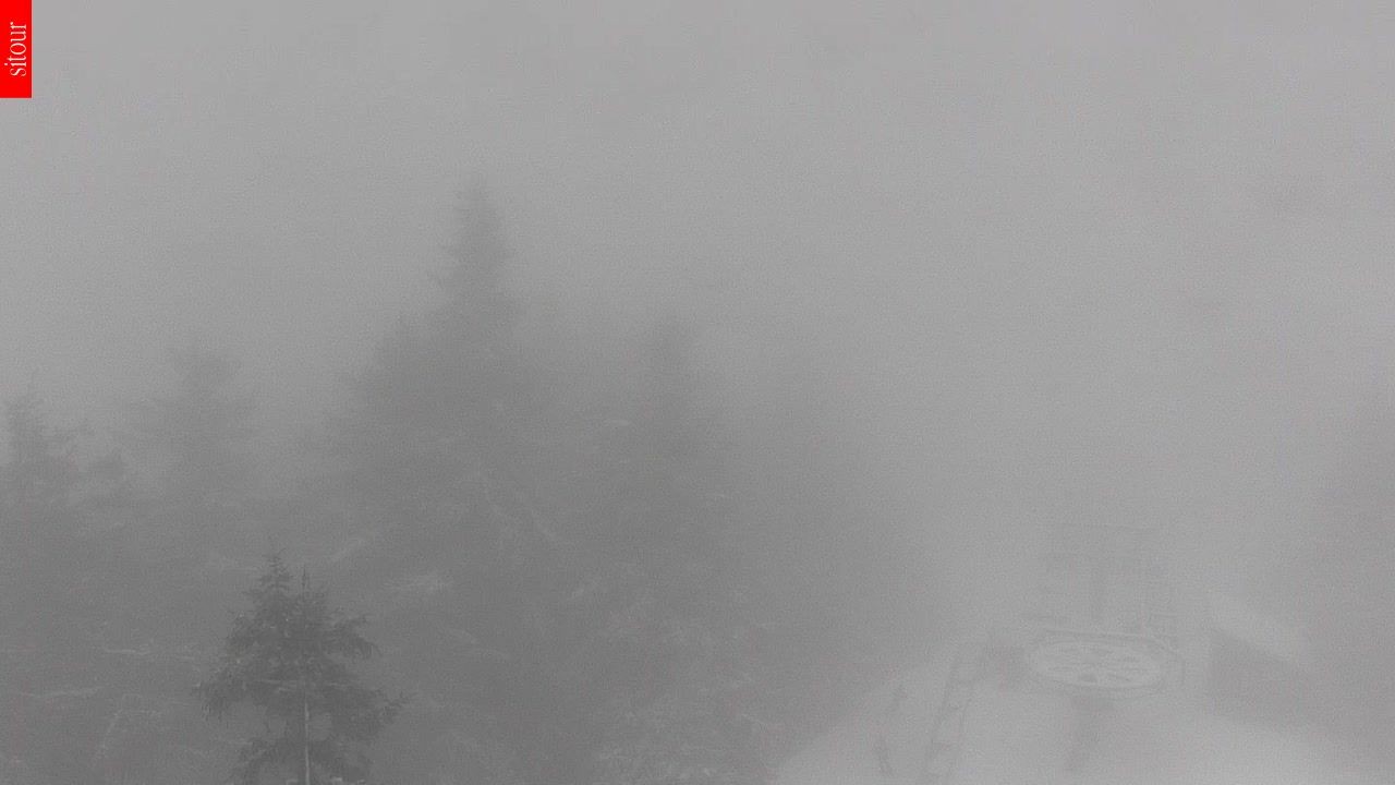 Archived image Webcam View from the top of the Špičák.