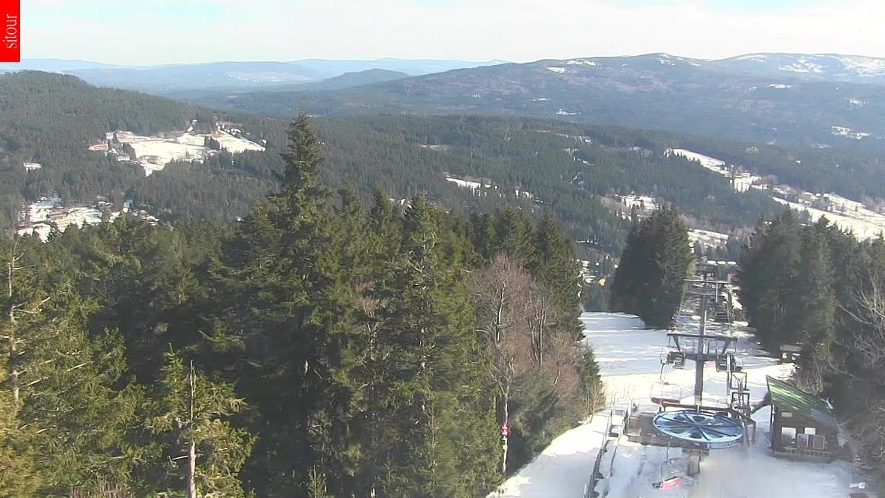 Archived image Webcam View from the top of the Špičák.
