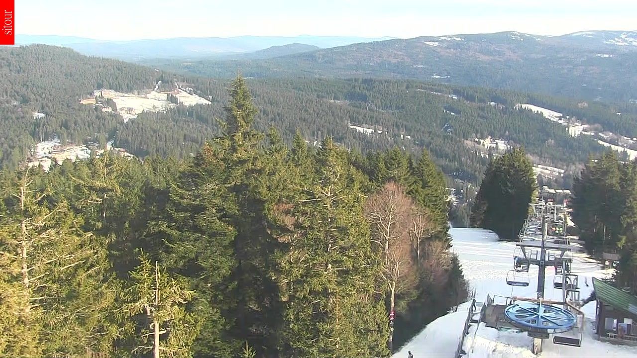 Archived image Webcam View from the top of the Špičák.