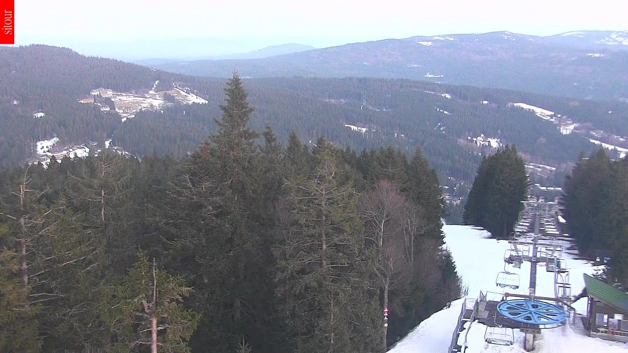 Archived image Webcam View from the top of the Špičák.