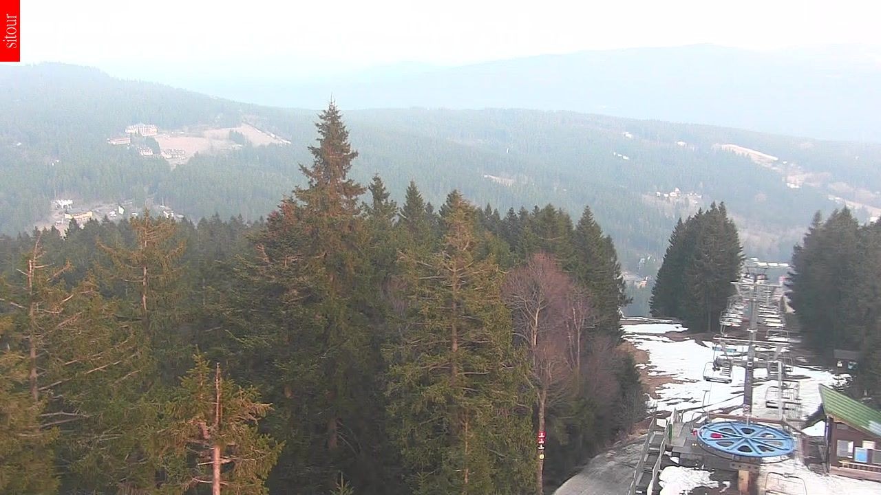 Archived image Webcam View from the top of the Špičák.