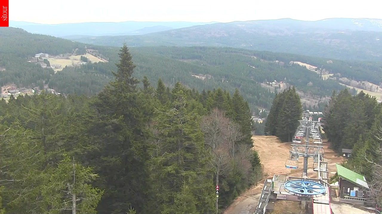 Archived image Webcam View from the top of the Špičák.