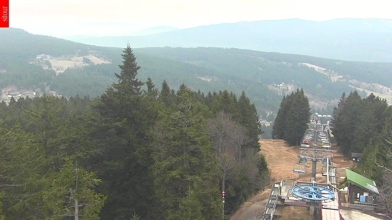 Archived image Webcam View from the top of the Špičák.