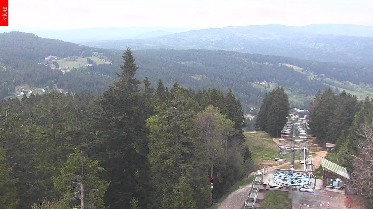 Archived image Webcam View from the top of the Špičák.